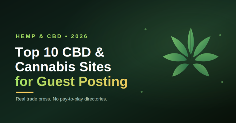CBD guest posting sites 2026