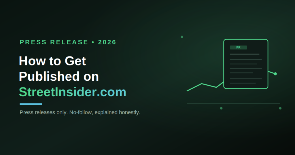how to get published on streetinsider