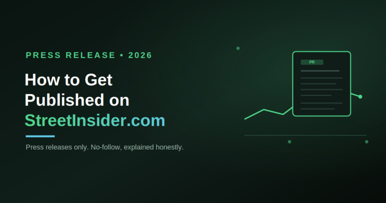 how to get published on streetinsider